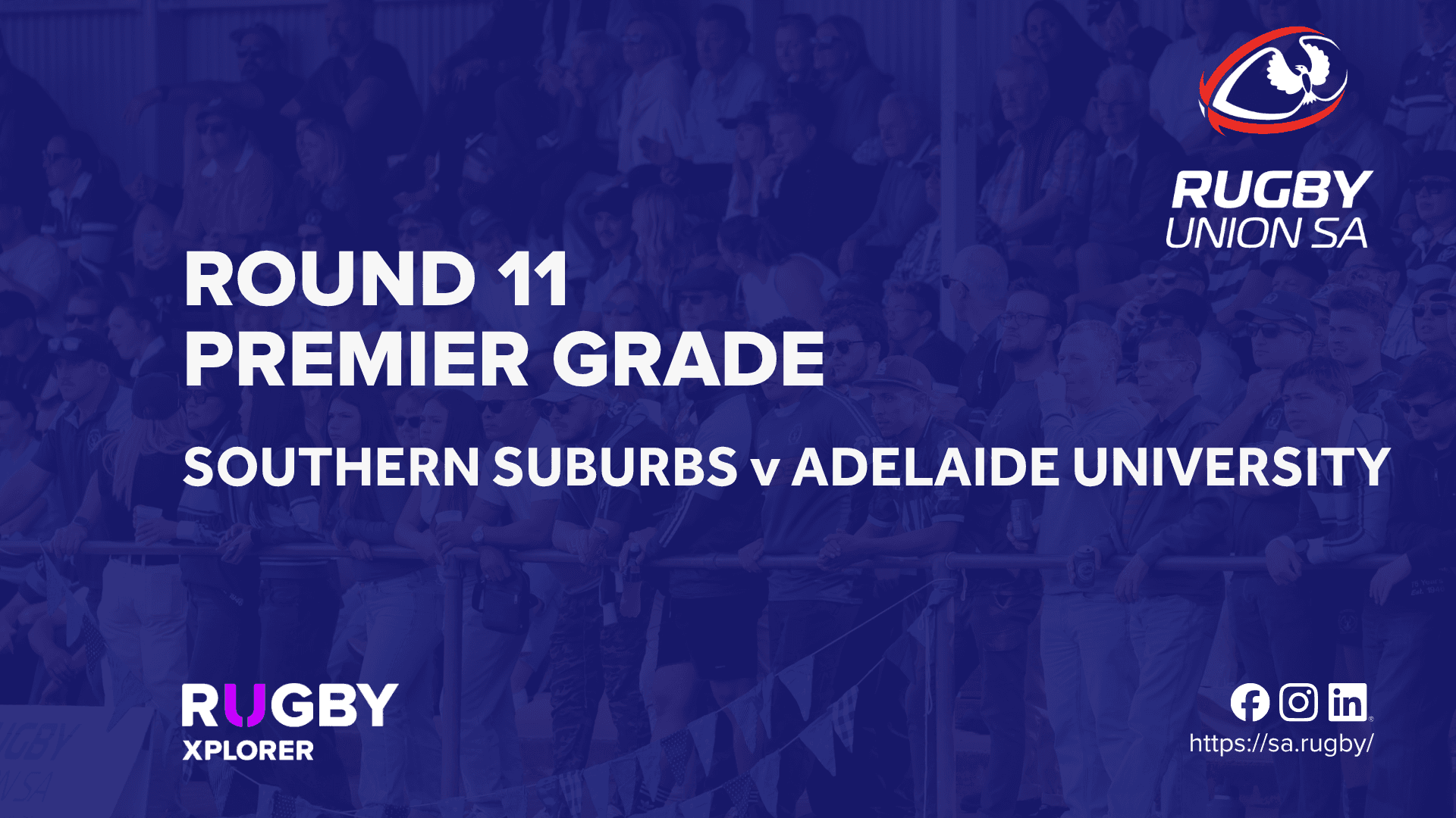 RugbySA Rd 11 Premier Southern Suburbs v Adelaide University