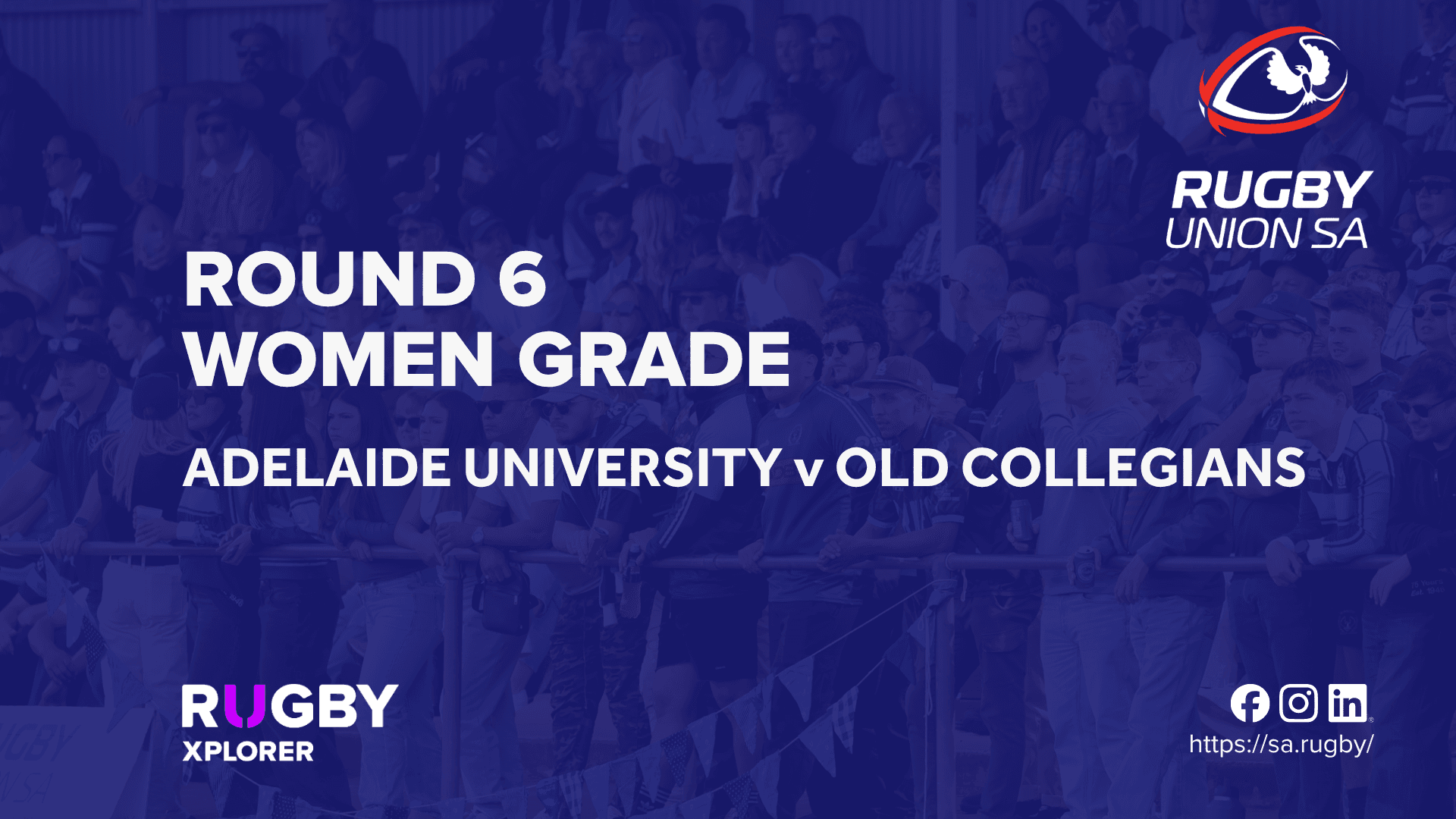 RugbySA Rd 6 Women Adelaide University v Old Collegians