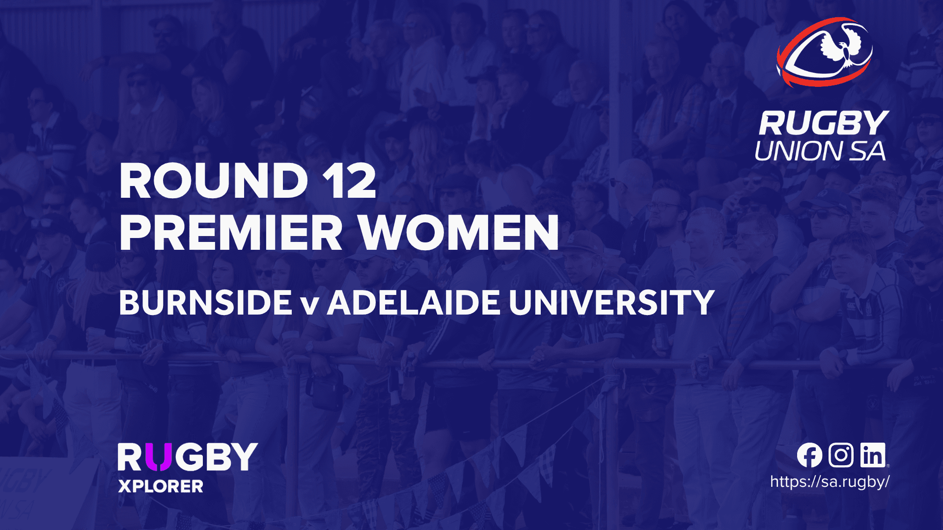 RugbySA Rd 12 Women Burnside v Adelaide University