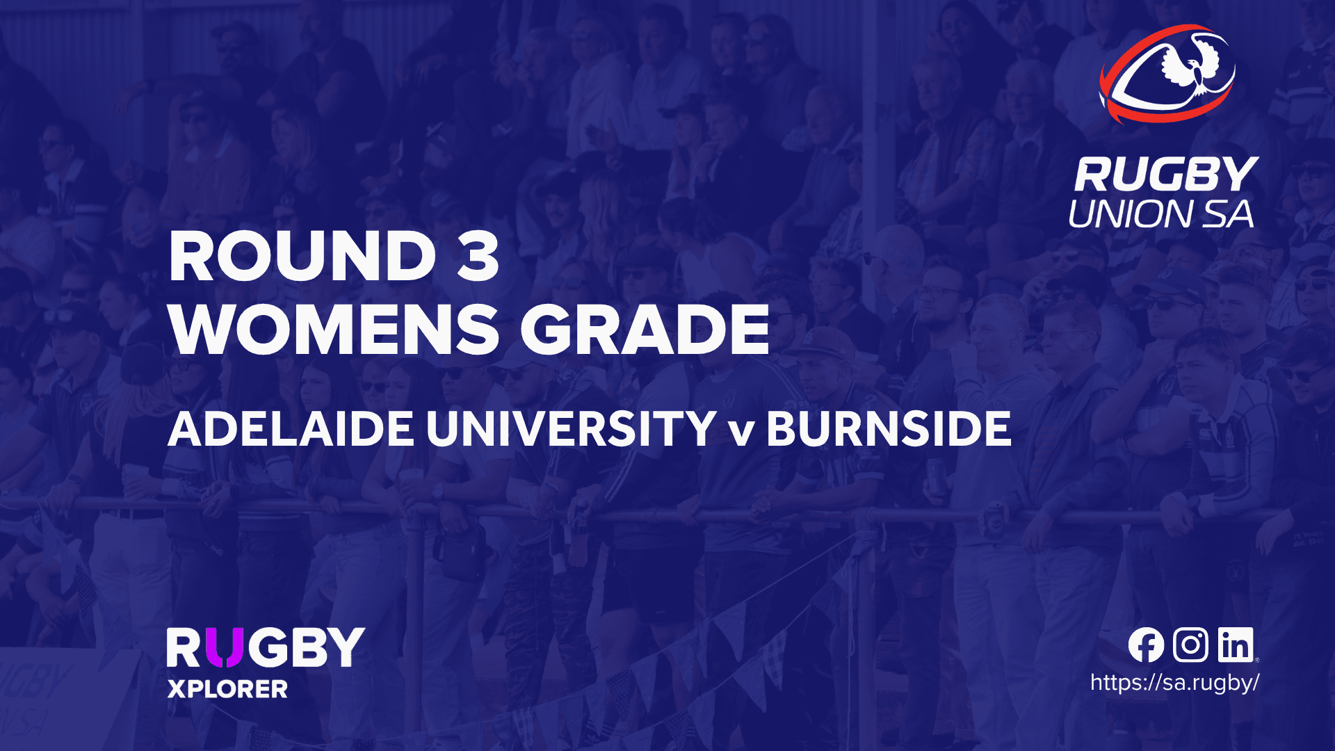 RugbySA Rd 3 Women Adelaide University v Burnside