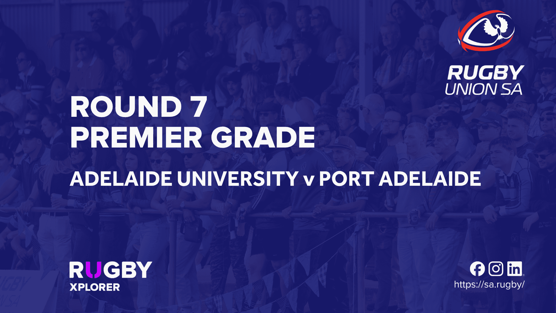 RugbySA Rd 7 Premier Adelaide University v Port Adelaide
