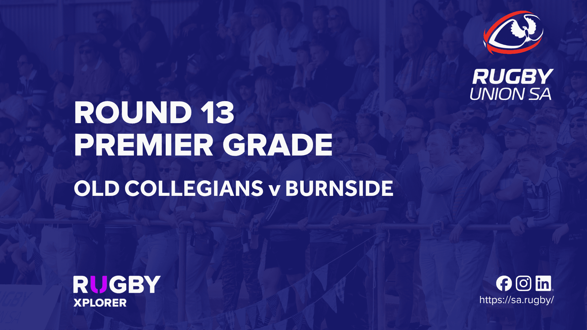 RugbySA Rd 13 Premier Old Collegians v Burnside