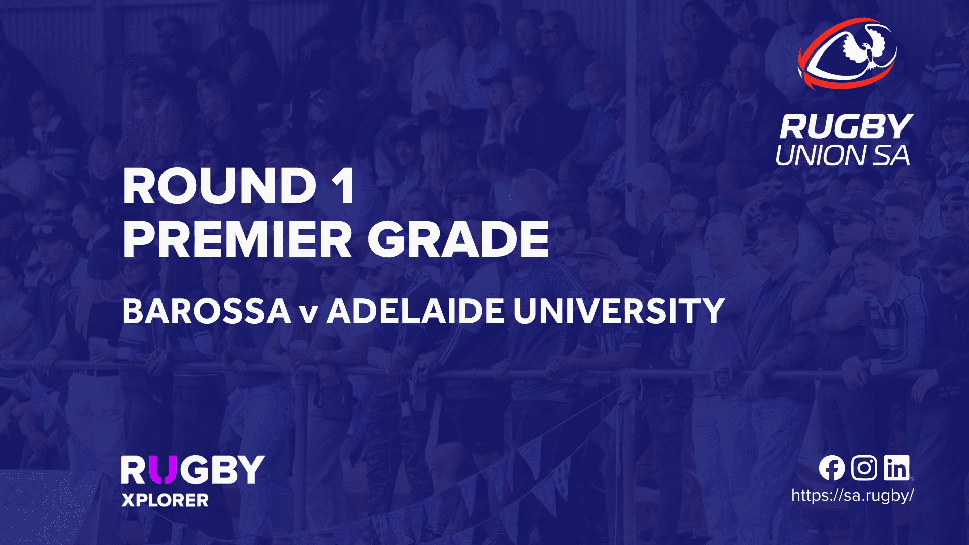 RugbySA Rd 1 Premier Barossa v Adelaide University