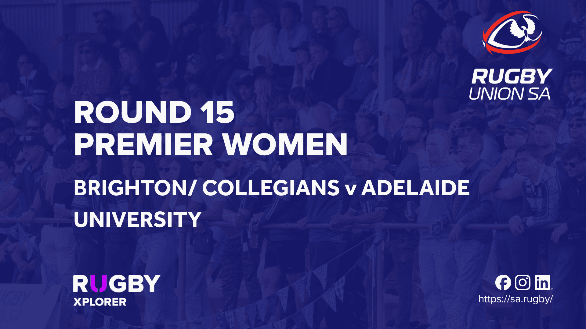 RugbySA Rd 15 Women Brighton/ Collegians v Adelaide University
