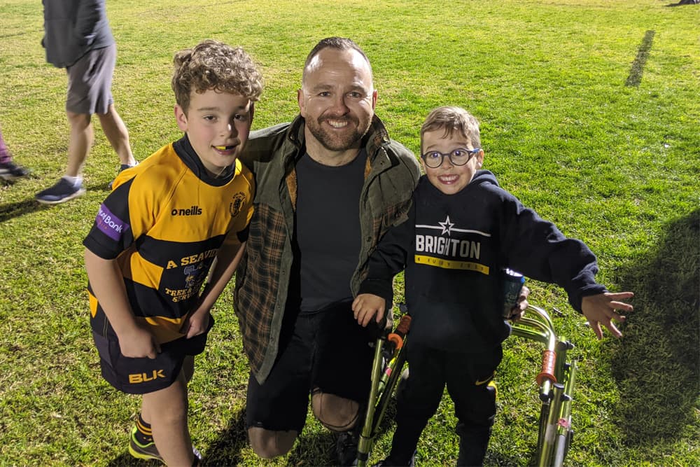 Angus, Dan and Finlay Naylor. Photo: Margaret Naylor