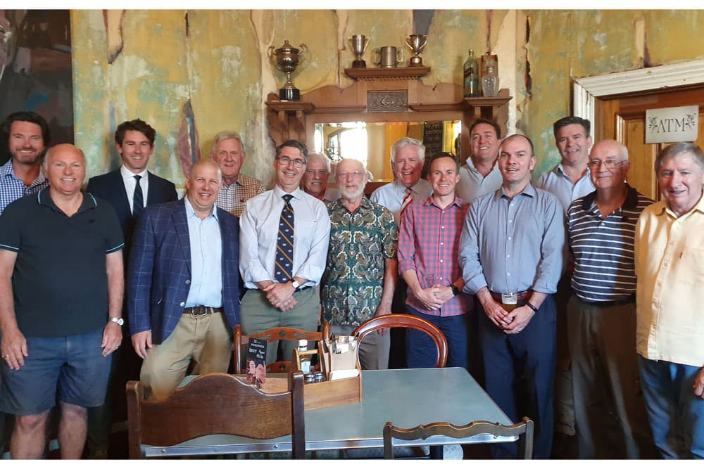 Back row L to R: Graham Duffy, Andrew MacGregor, Rob Lewis, Brian Callaghan, Bradley Fenner, Paul Brown, Brett Smith. Front row L to R: Gary Pope, Karl Grice, Tony Begley, Andrew McKensie, Steven Perry, Leigh Kube, Peter Jones, Glen Miller