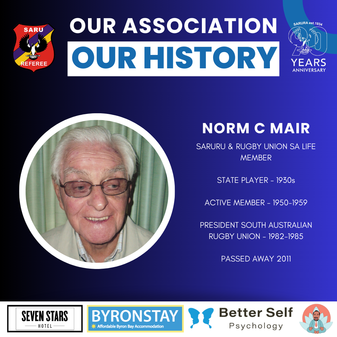 RugbySA Referees Norm C Mair